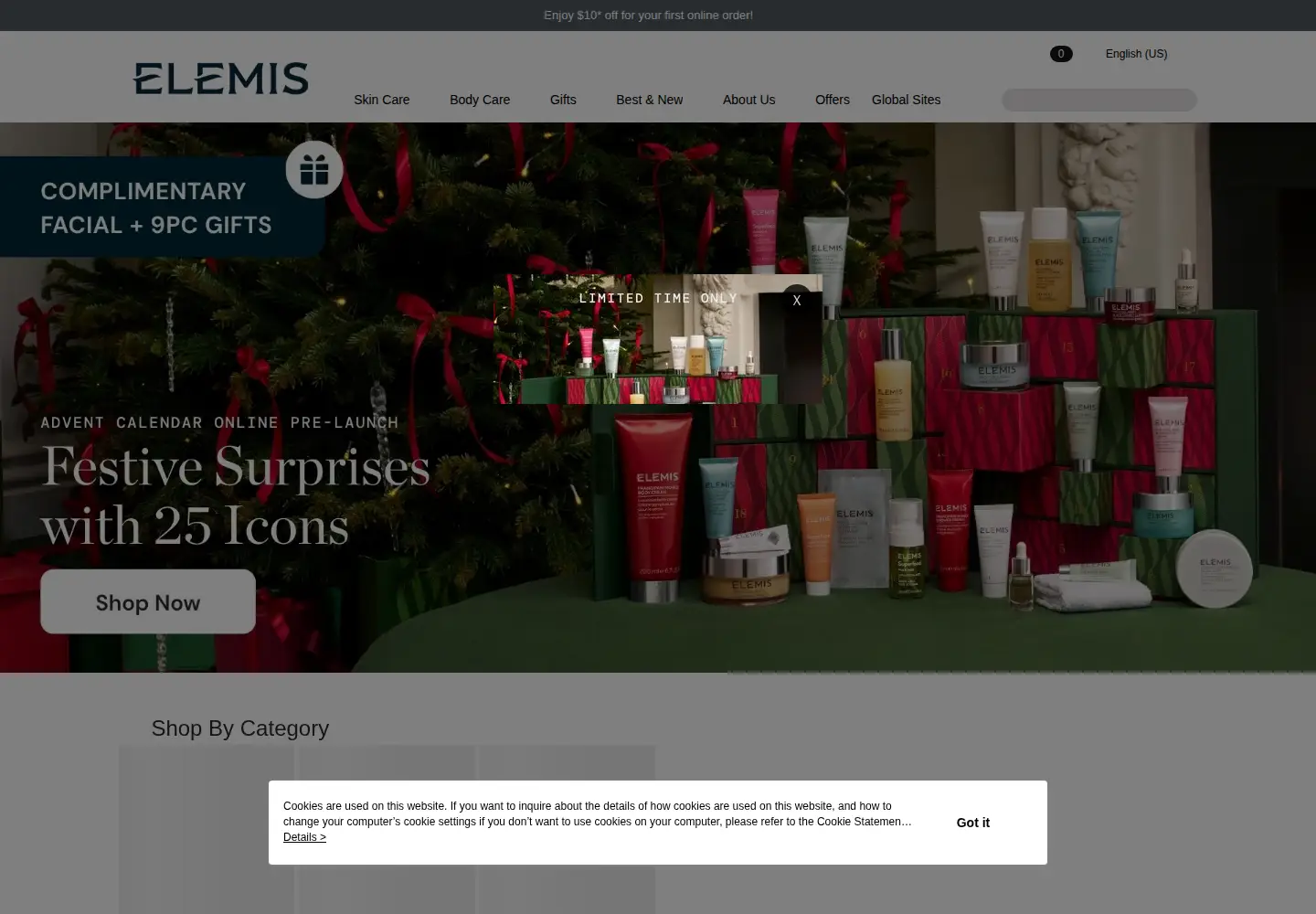 Screenshot of elemis.sg