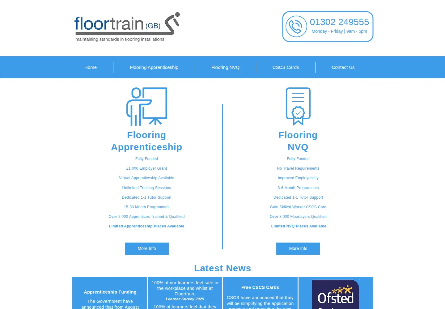 Screenshot of floortrain.co.uk