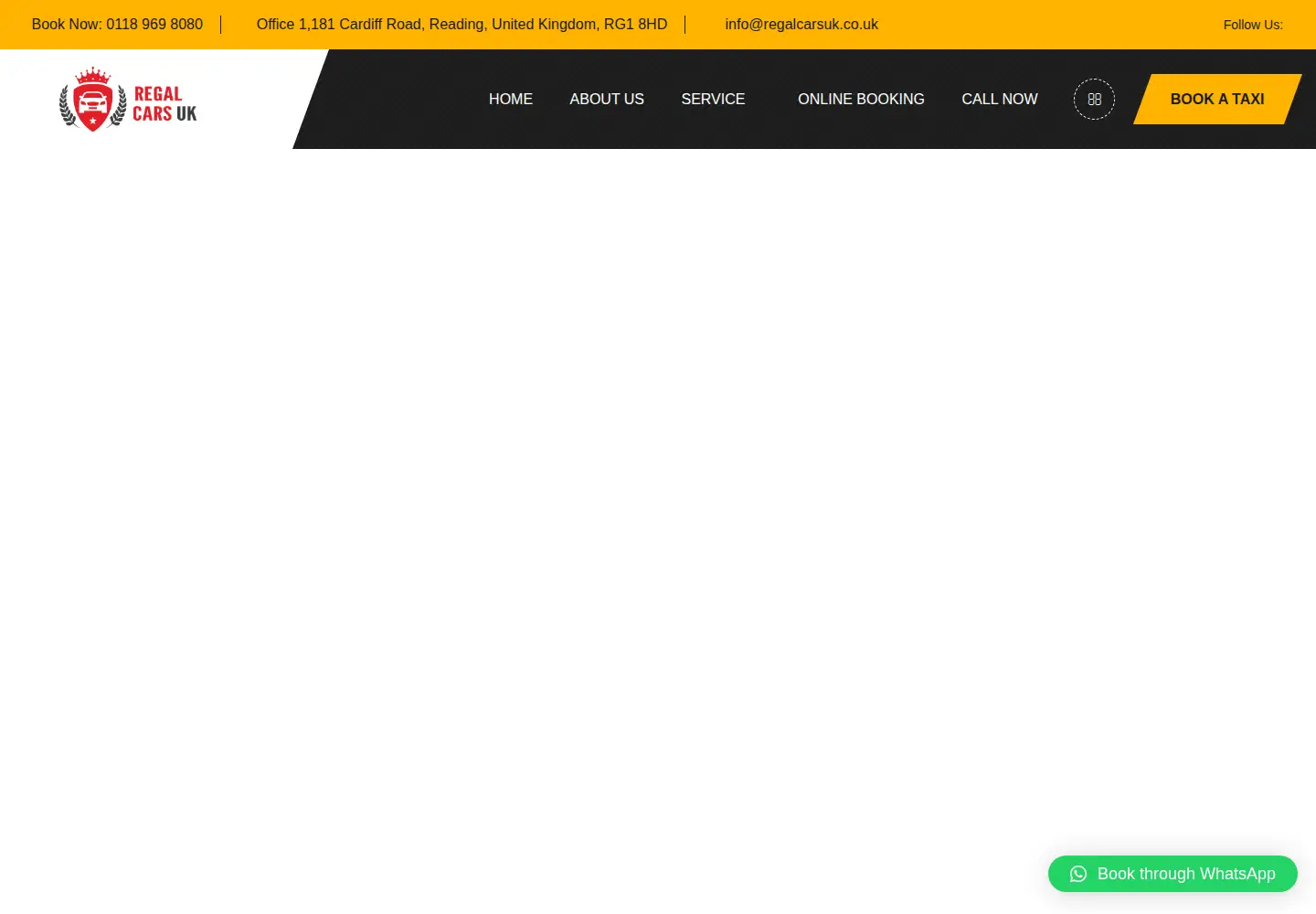 Screenshot of regalcarsuk.co.uk