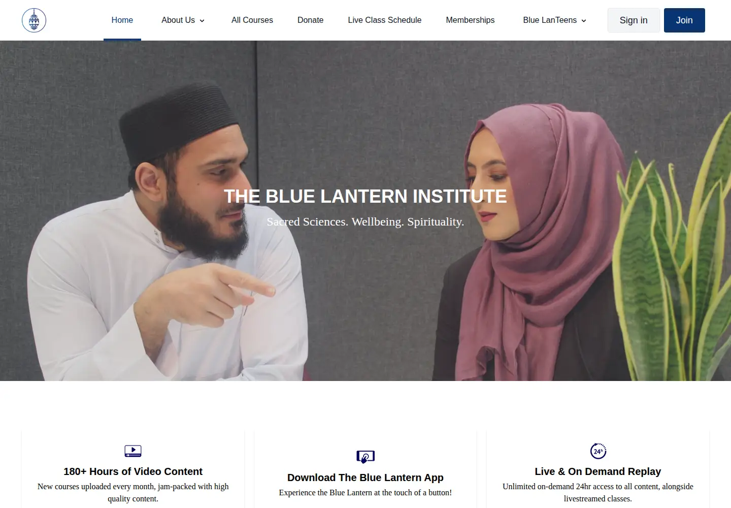 Screenshot of thebluelantern.co.uk