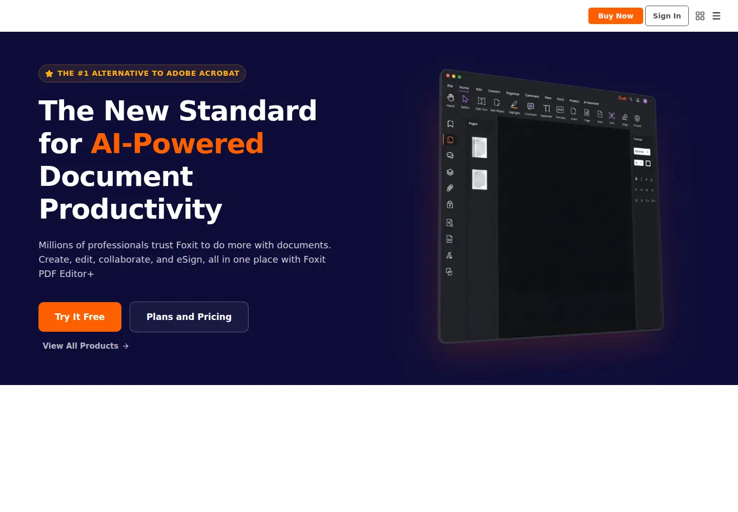 Screenshot of foxit.com