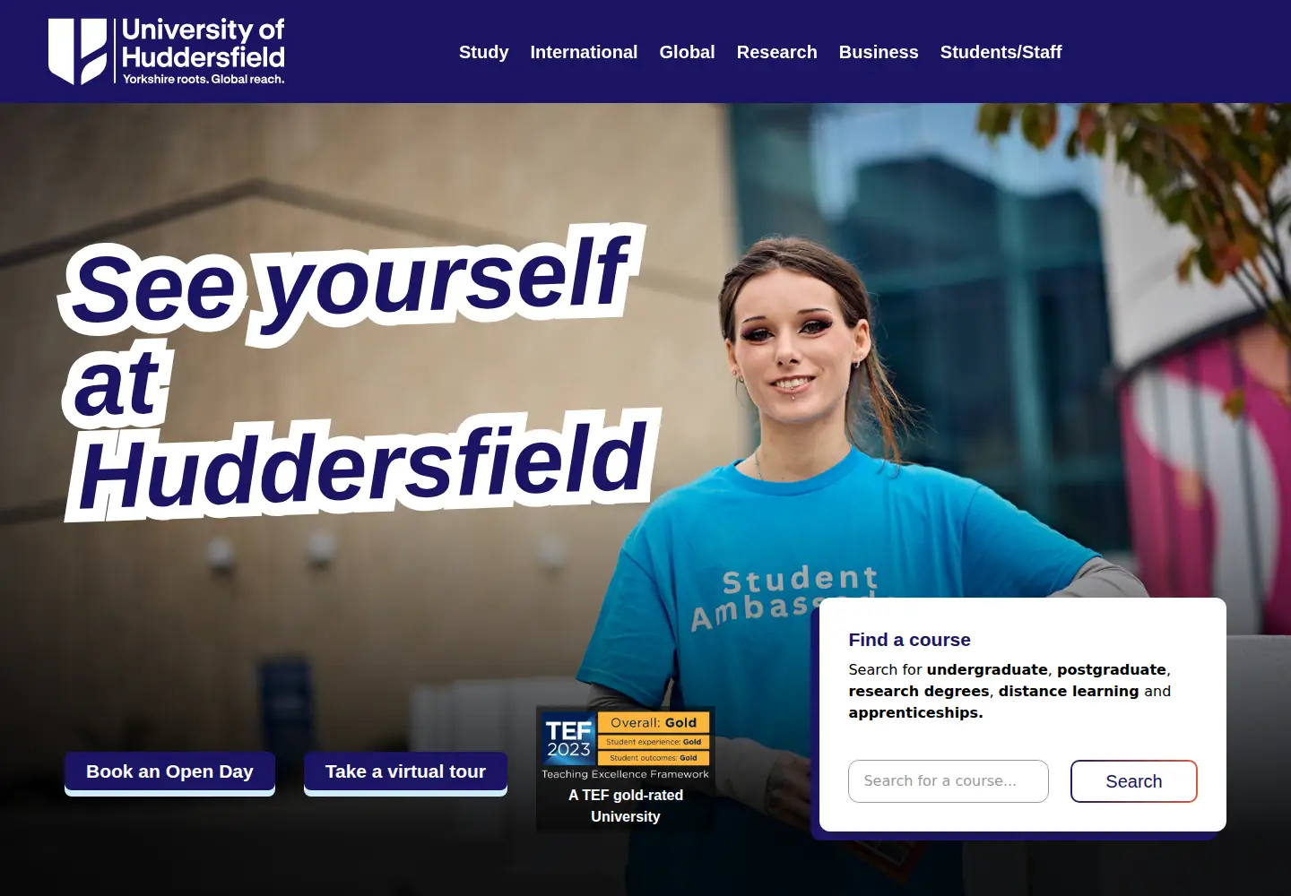Screenshot of hud.ac.uk