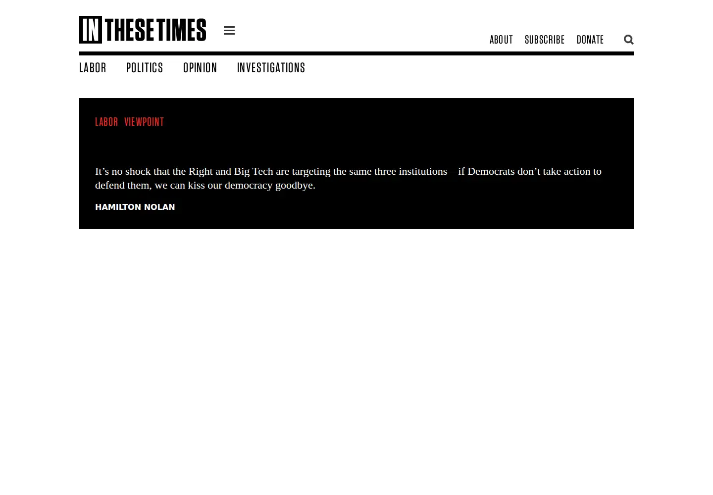 Screenshot of inthesetimes.com