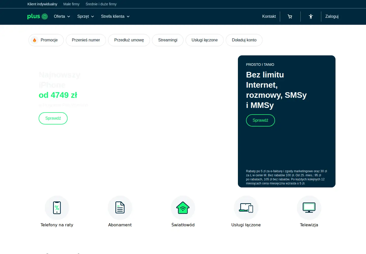 Screenshot of plus.pl