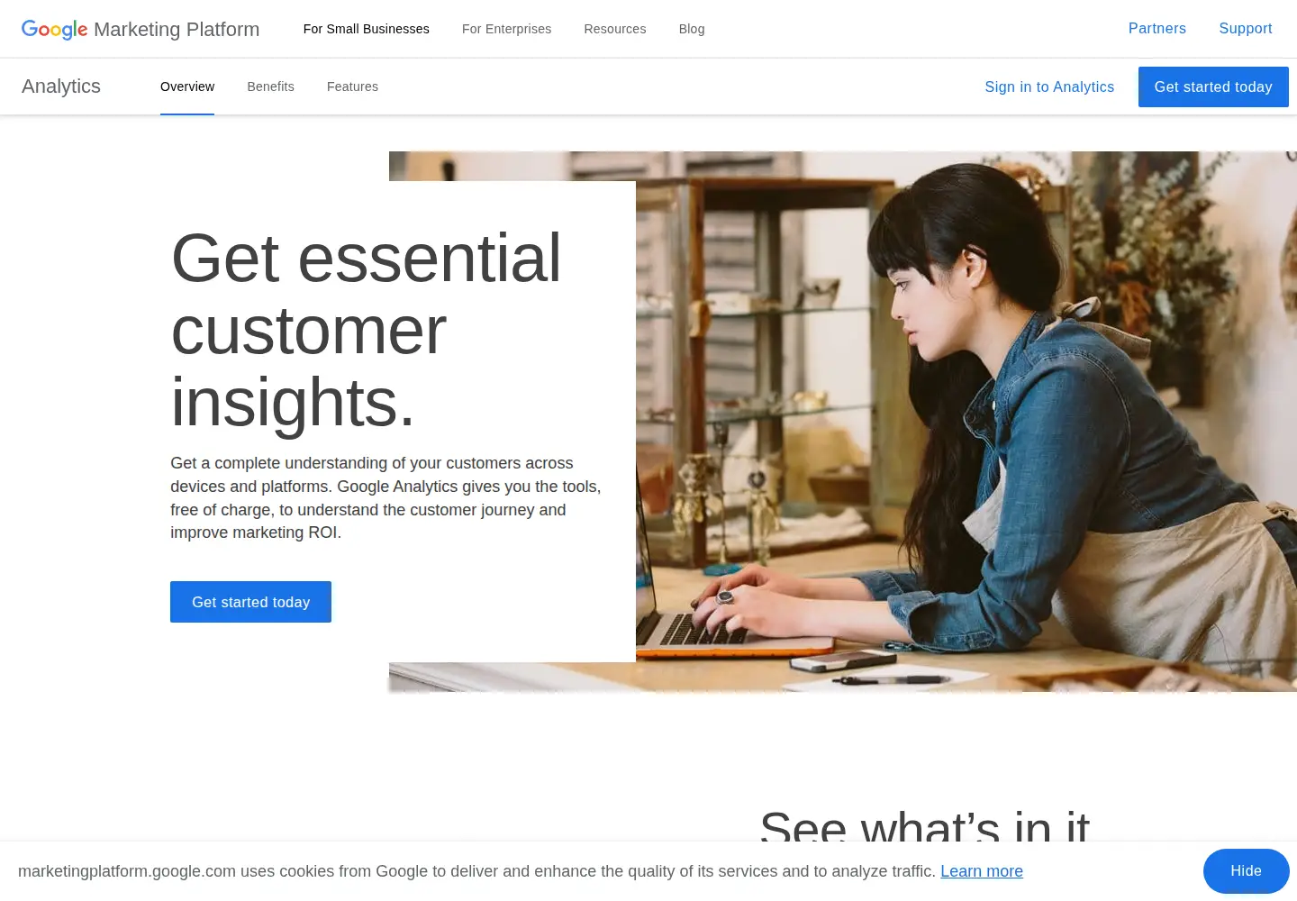 Screenshot of google-analytics.com