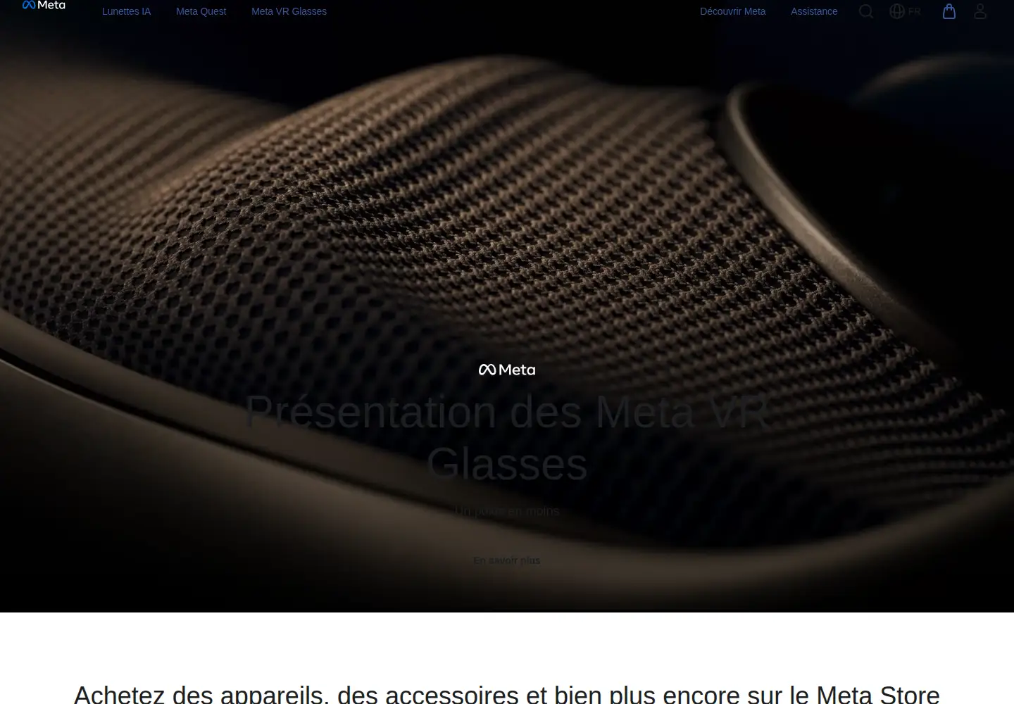 Screenshot of meta.com
