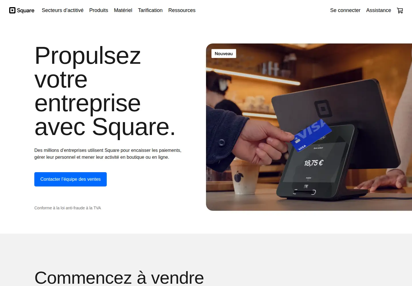 Screenshot of squareup.com