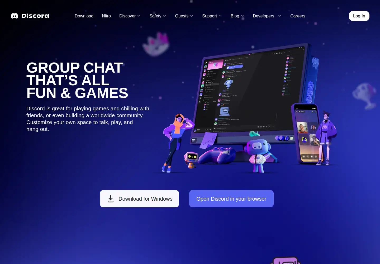 Screenshot of discord.gg