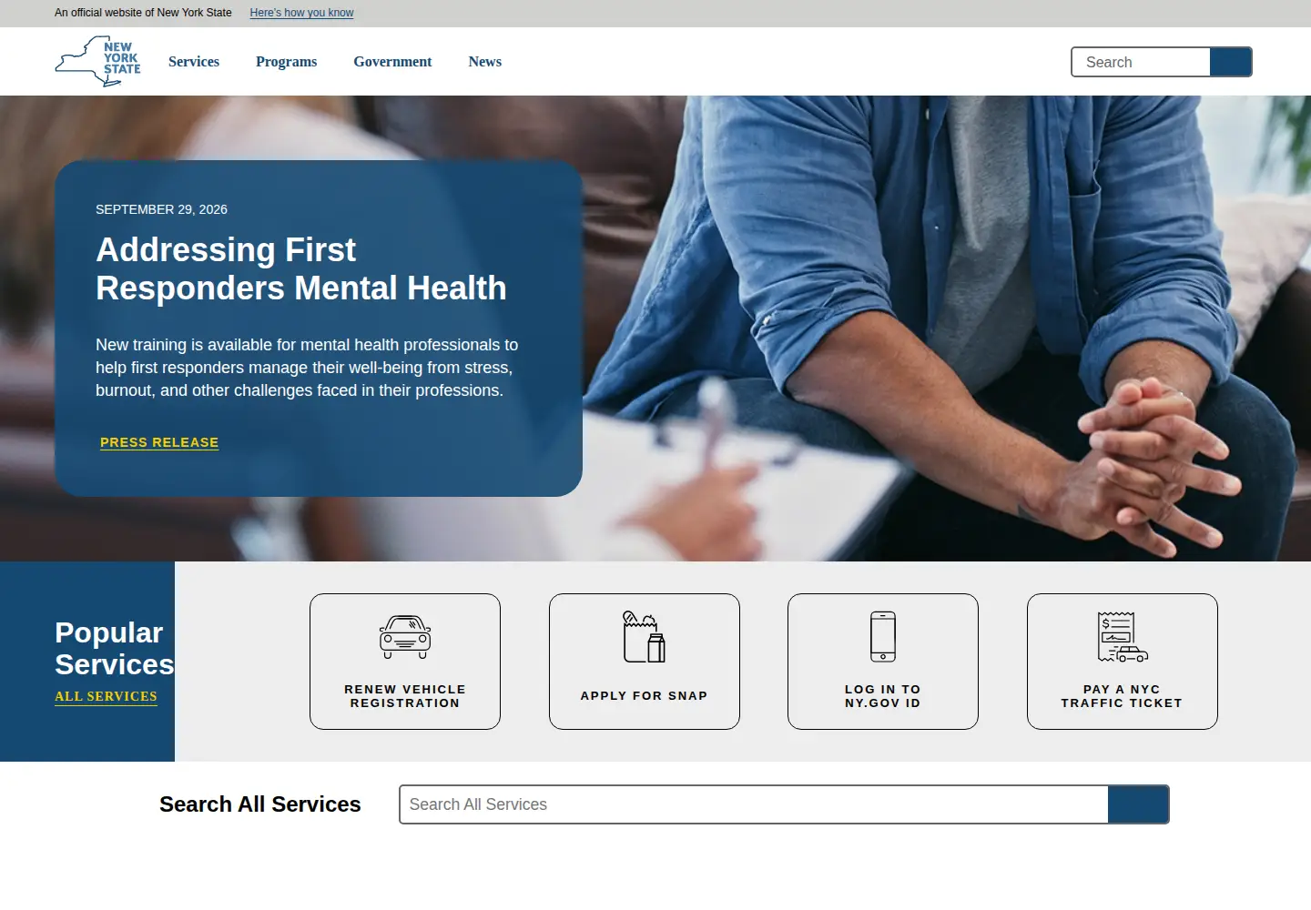 Screenshot of ny.gov