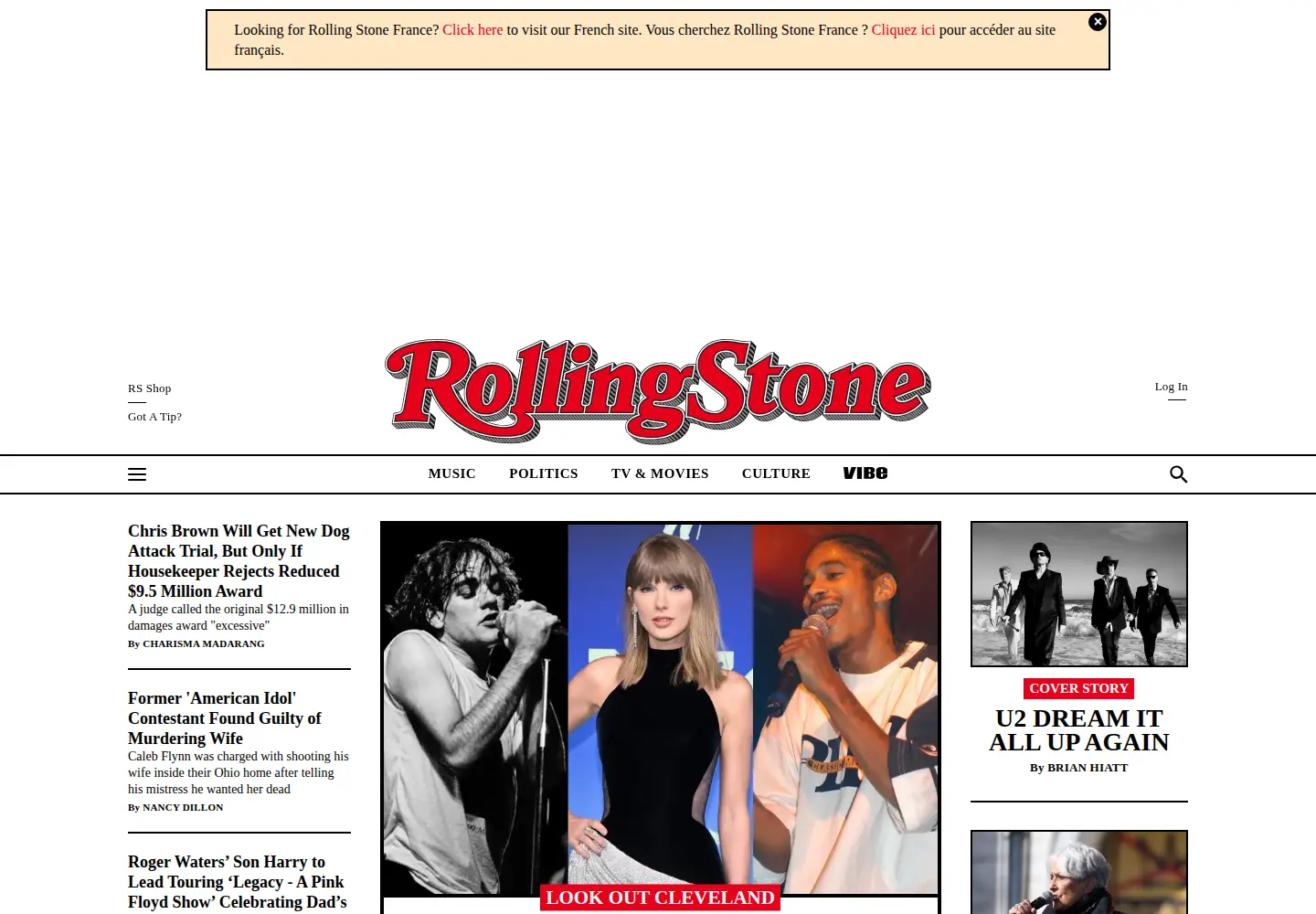 Screenshot of rollingstone.com