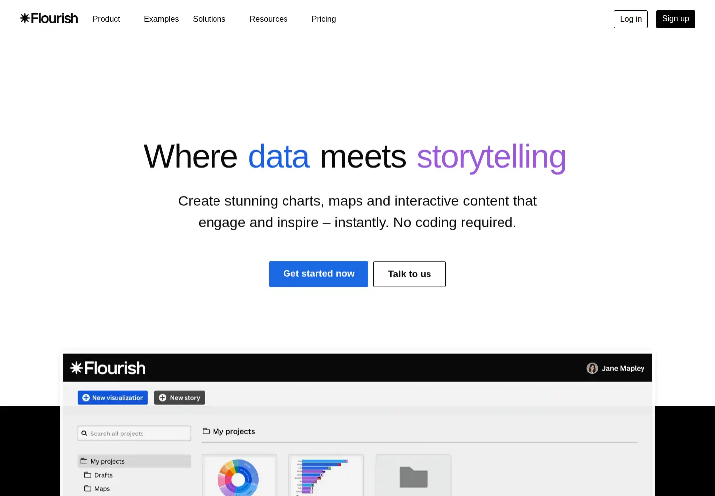Screenshot of flourish.studio