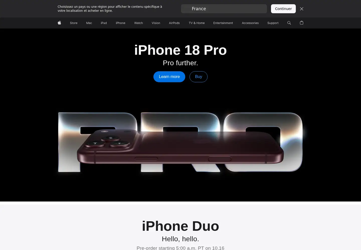 Screenshot of apple.co