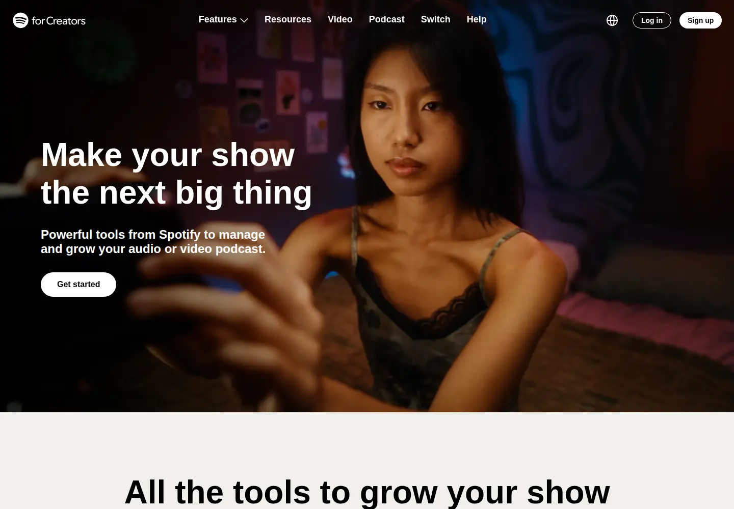 Screenshot of anchor.fm