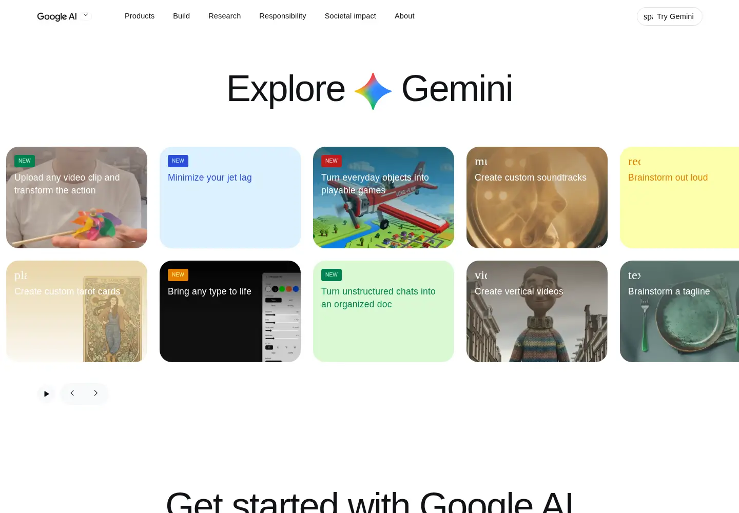 Screenshot of ai.google