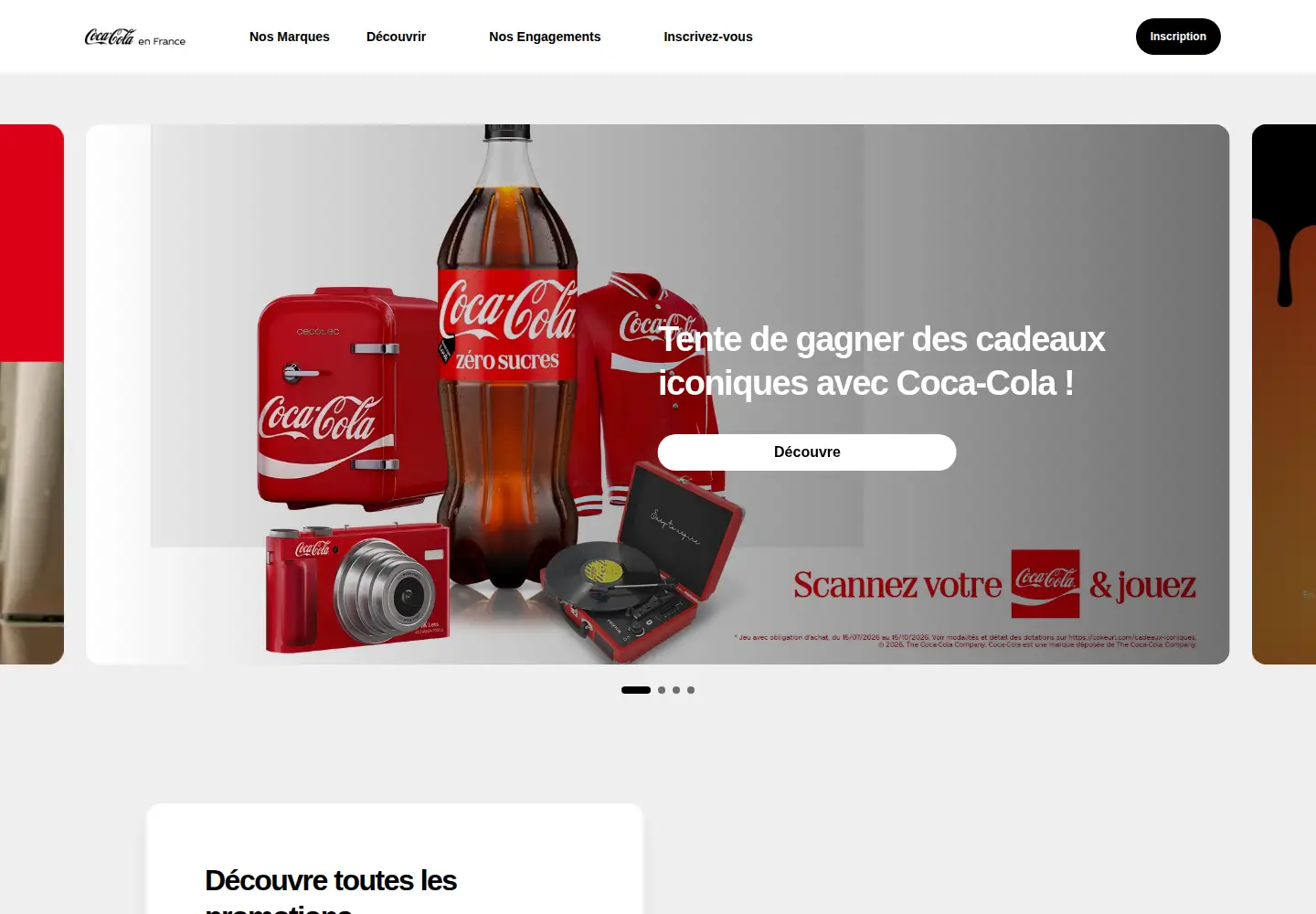 Screenshot of coca-cola.com