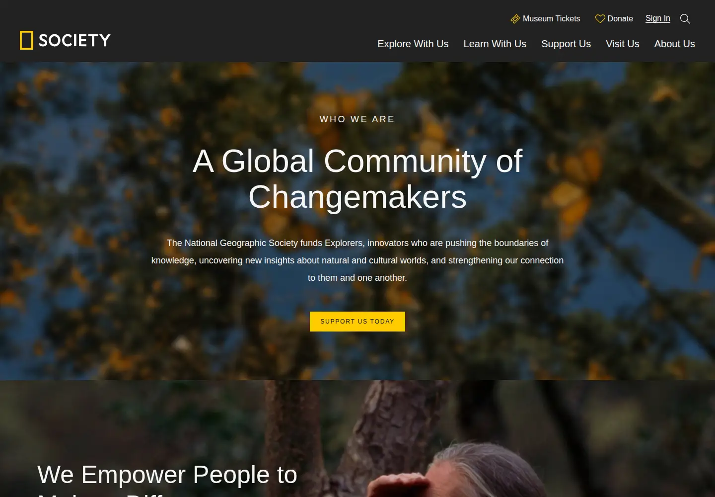 Screenshot of nationalgeographic.org