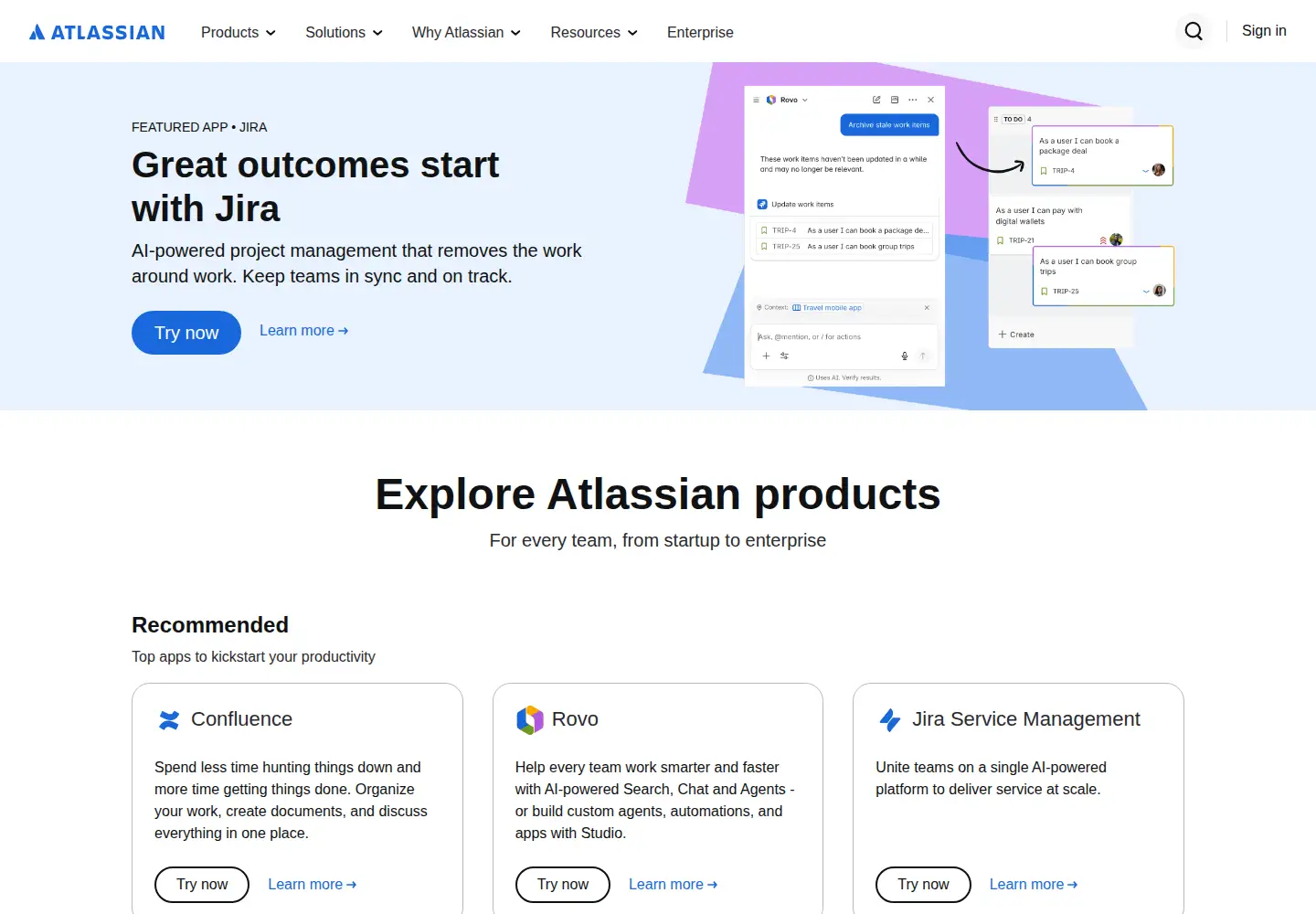 Screenshot of atlassian.net