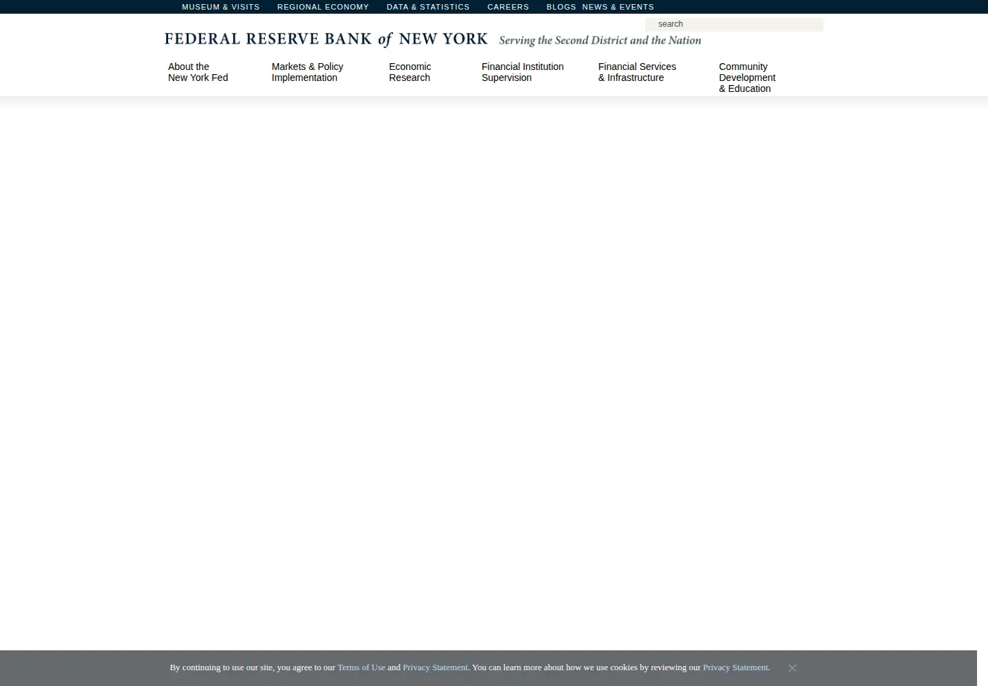 Screenshot of newyorkfed.org