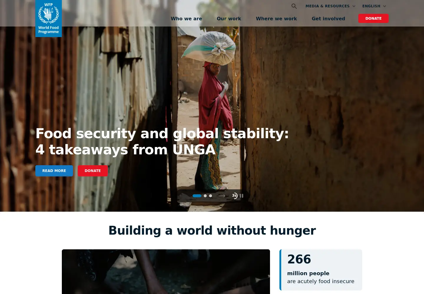Screenshot of wfp.org