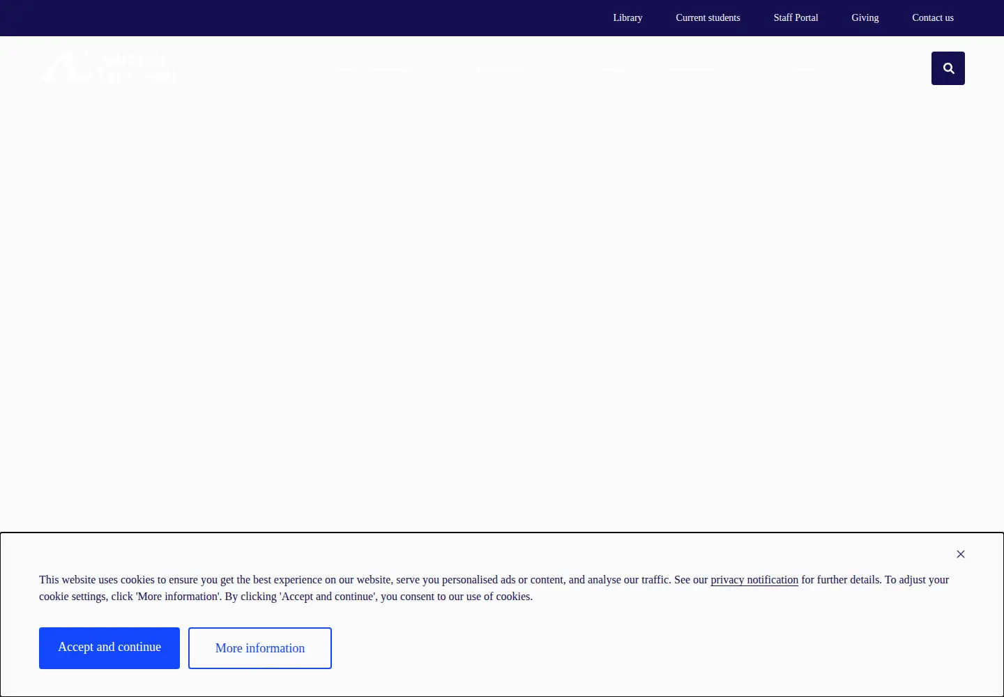 Screenshot of adelaide.edu.au