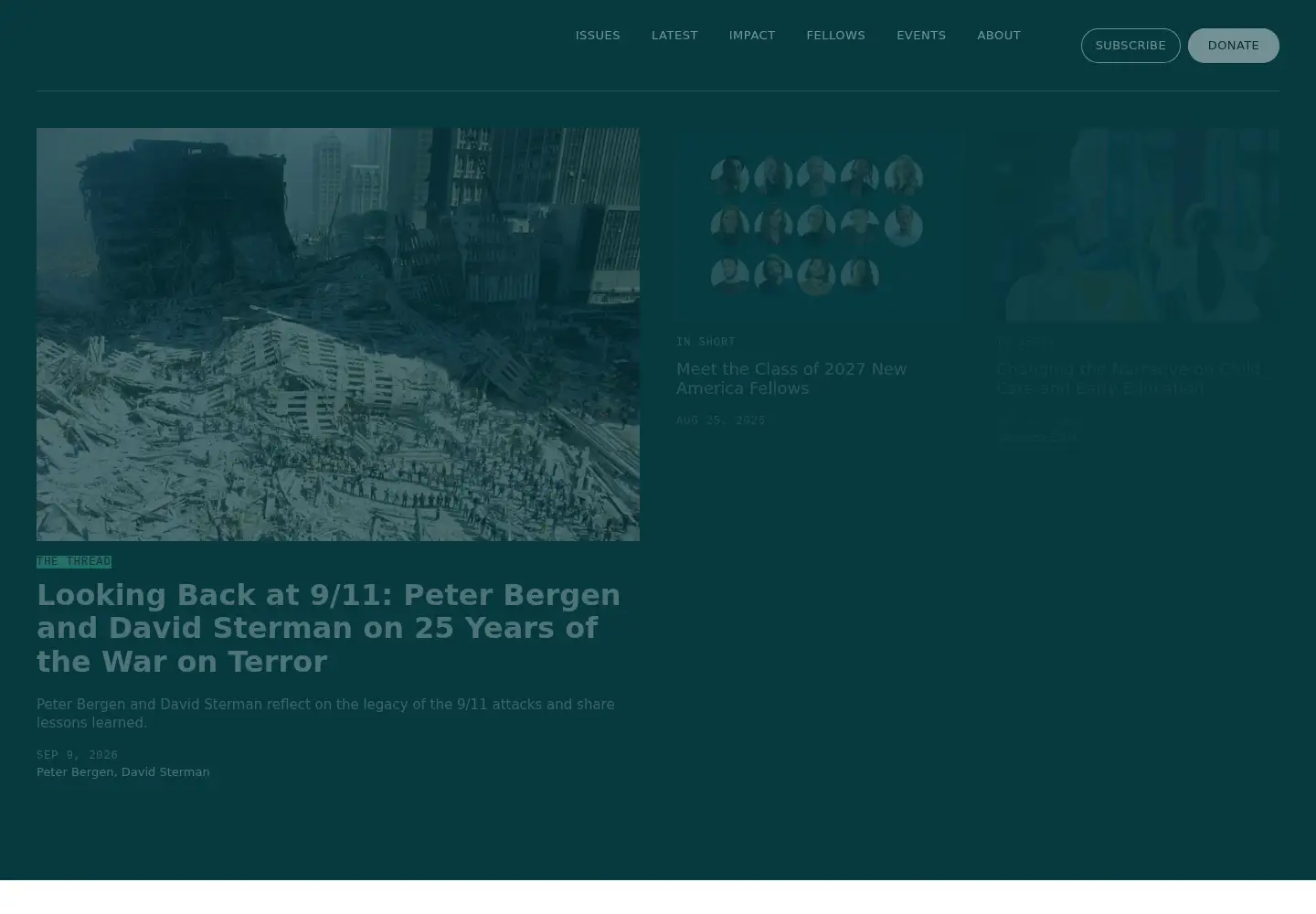 Screenshot of newamerica.org