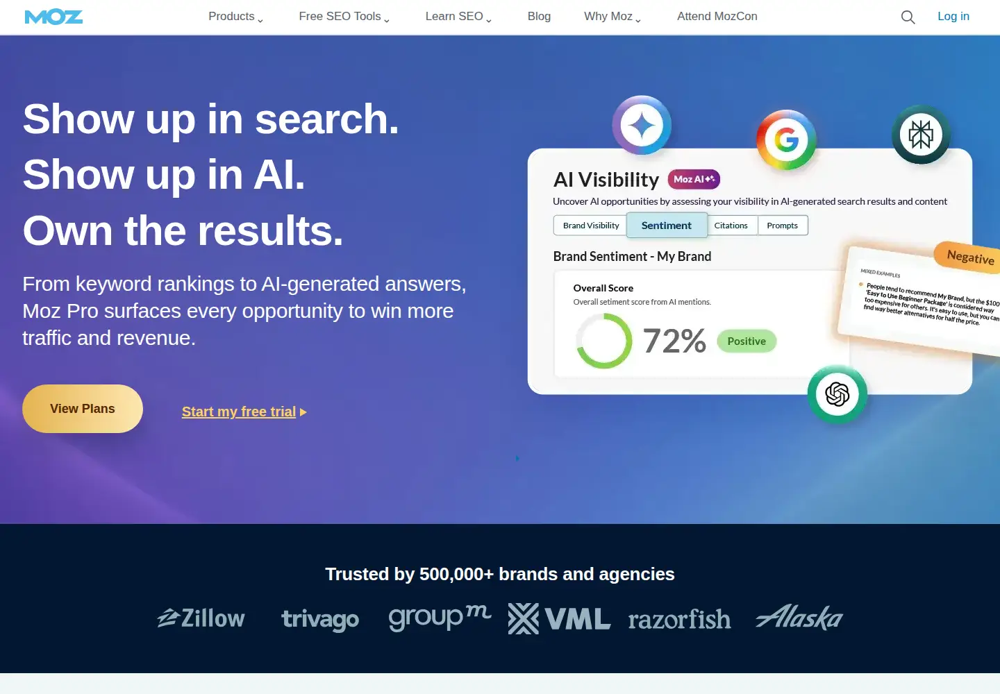 Screenshot of moz.com