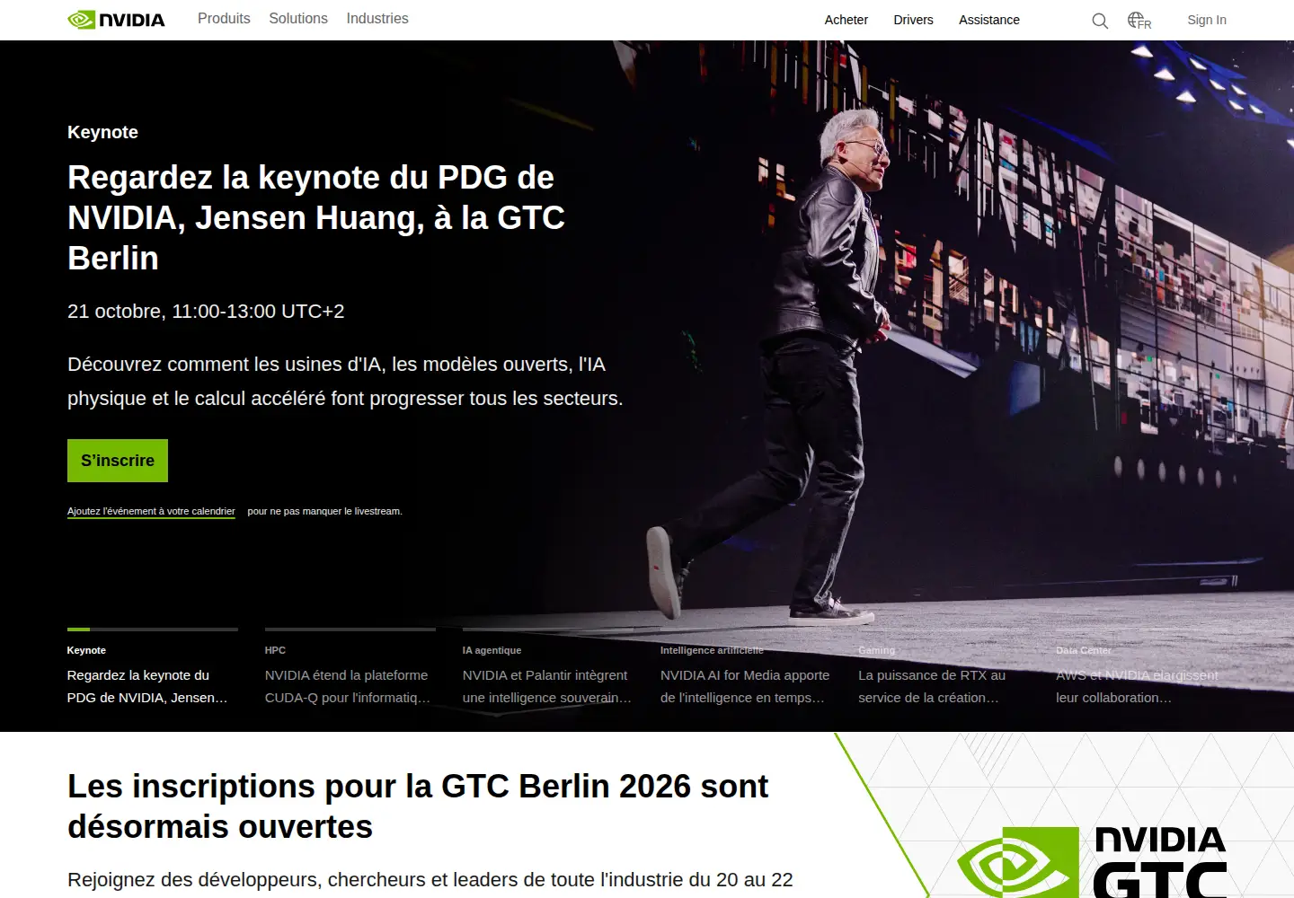 Screenshot of nvidia.com