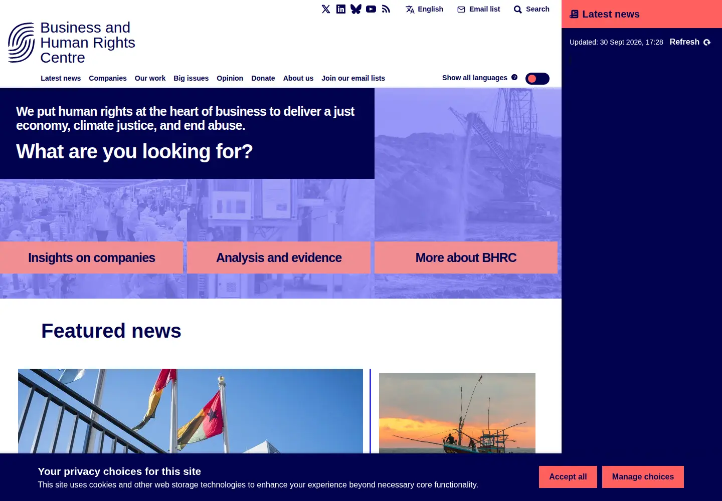 Screenshot of business-humanrights.org