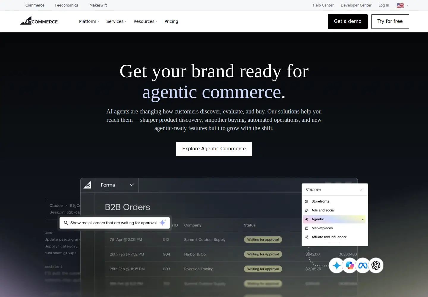 Screenshot of bigcommerce.com