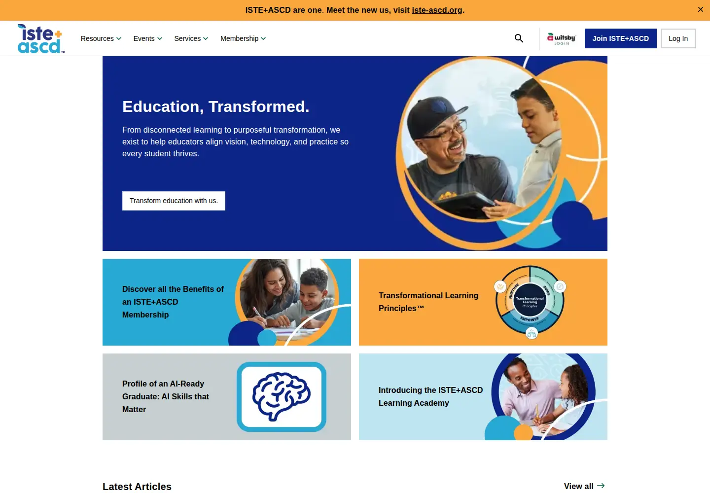 Screenshot of ascd.org