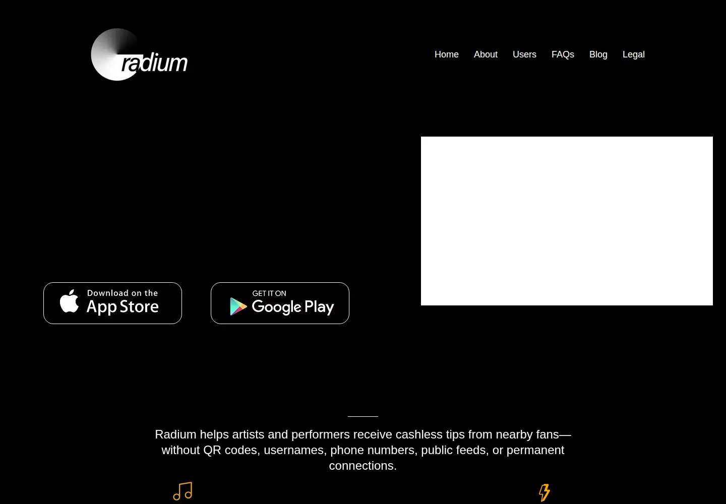 Screenshot of radiumpayments.com