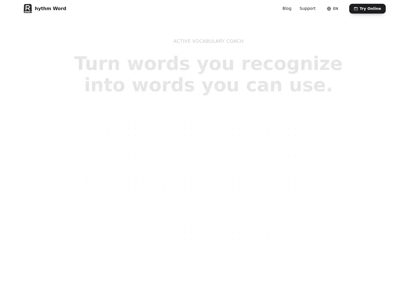 Screenshot of rhythmword.com