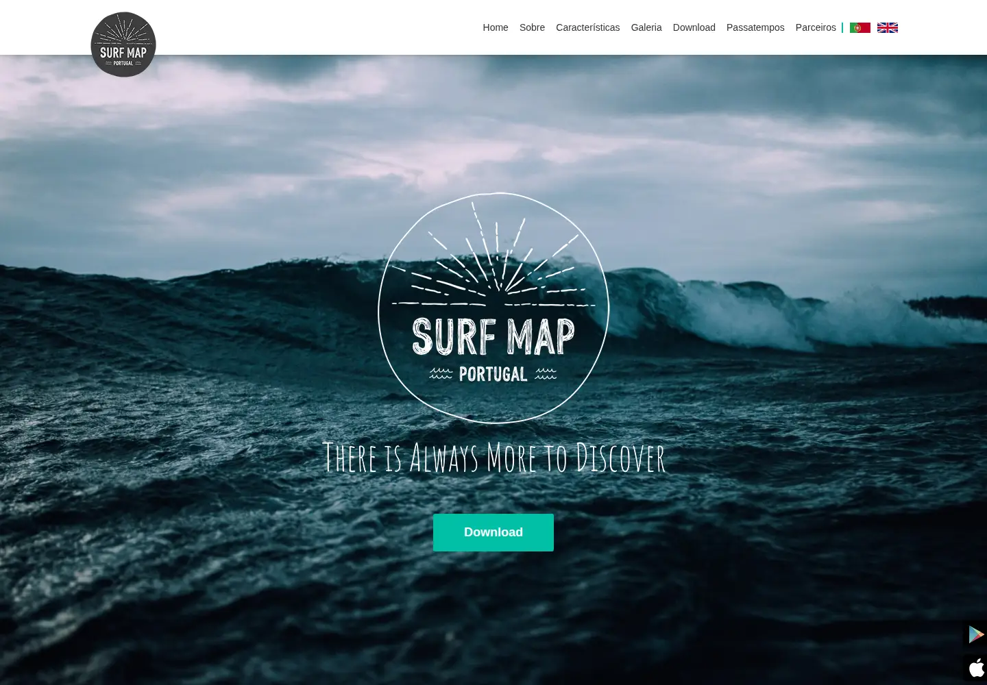 Captured homepage of surfmapportugal.com in the current scan