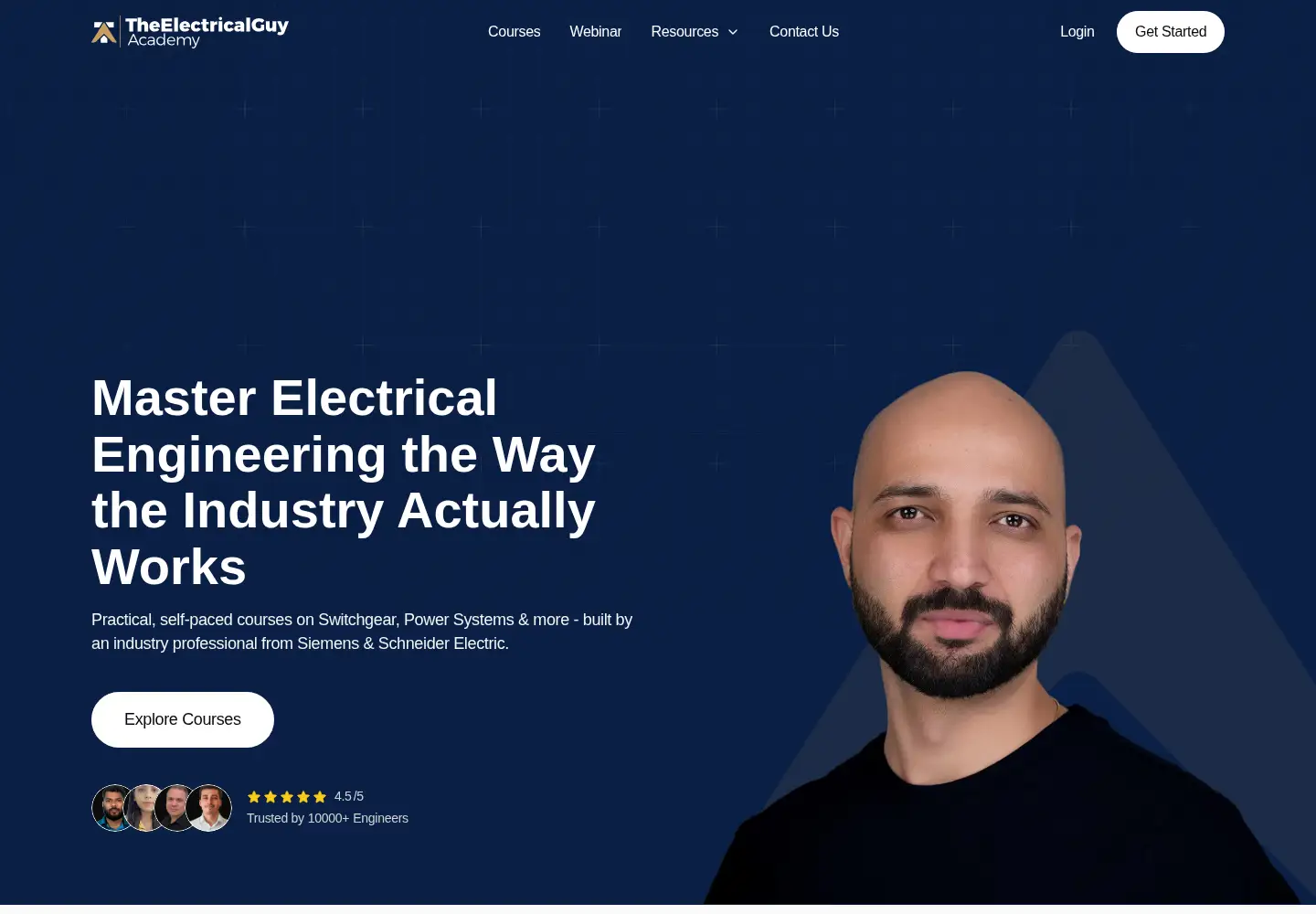 Screenshot of theelectricalguyacademy.com