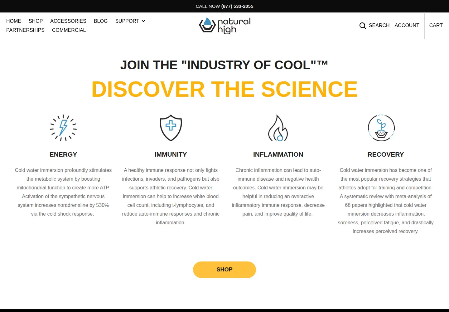 Screenshot of thenaturalhigh.com