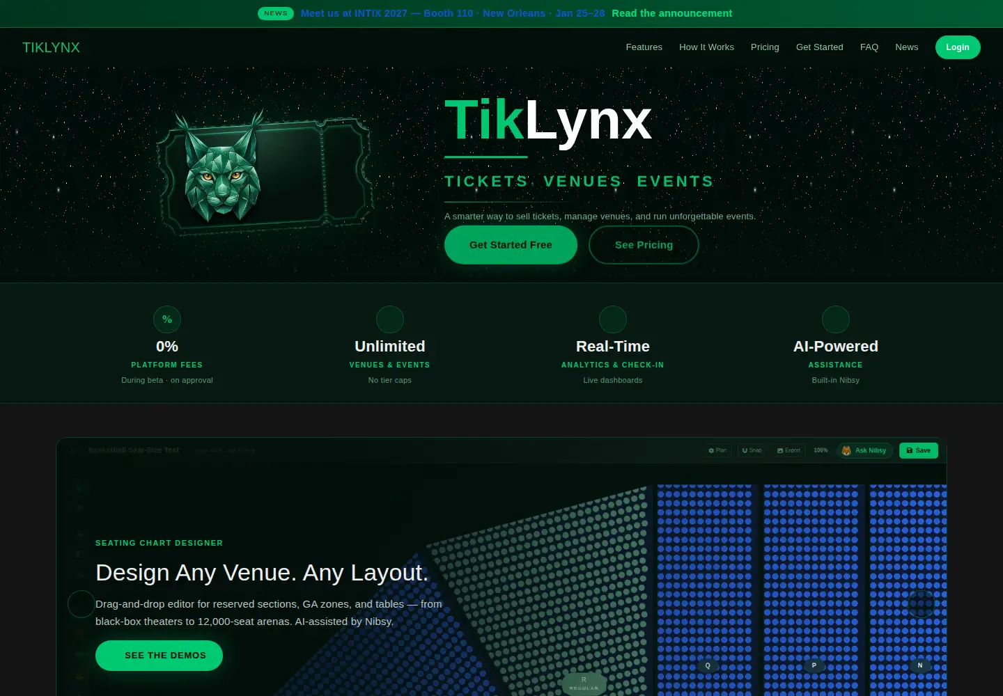Screenshot of tiklynx.com