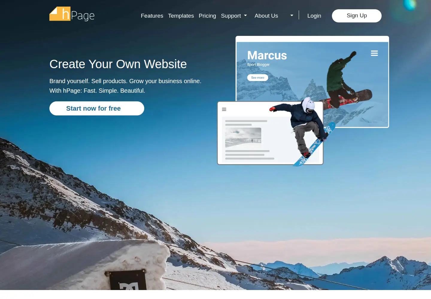 Screenshot of hpage.com