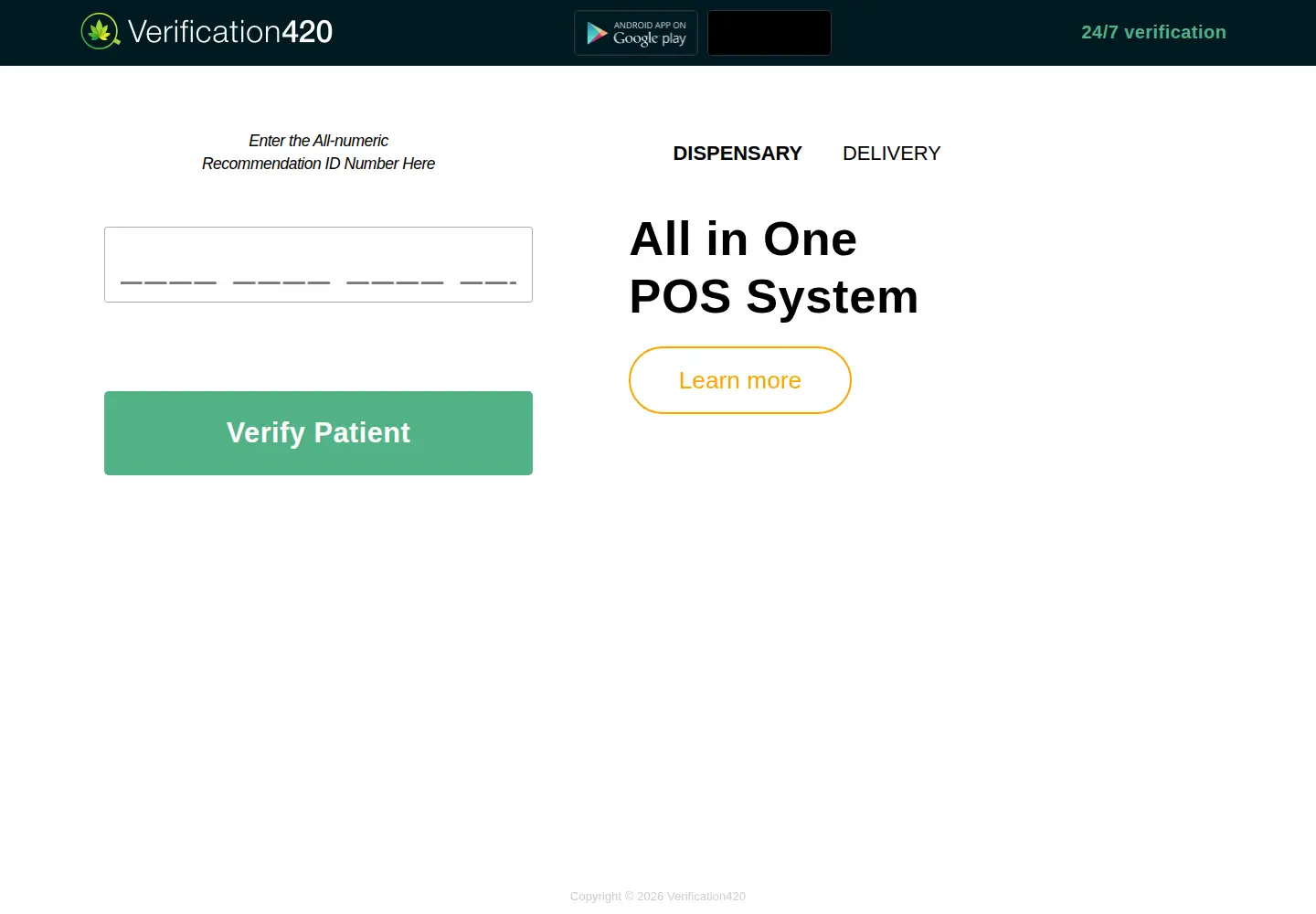 Screenshot of verification420.com