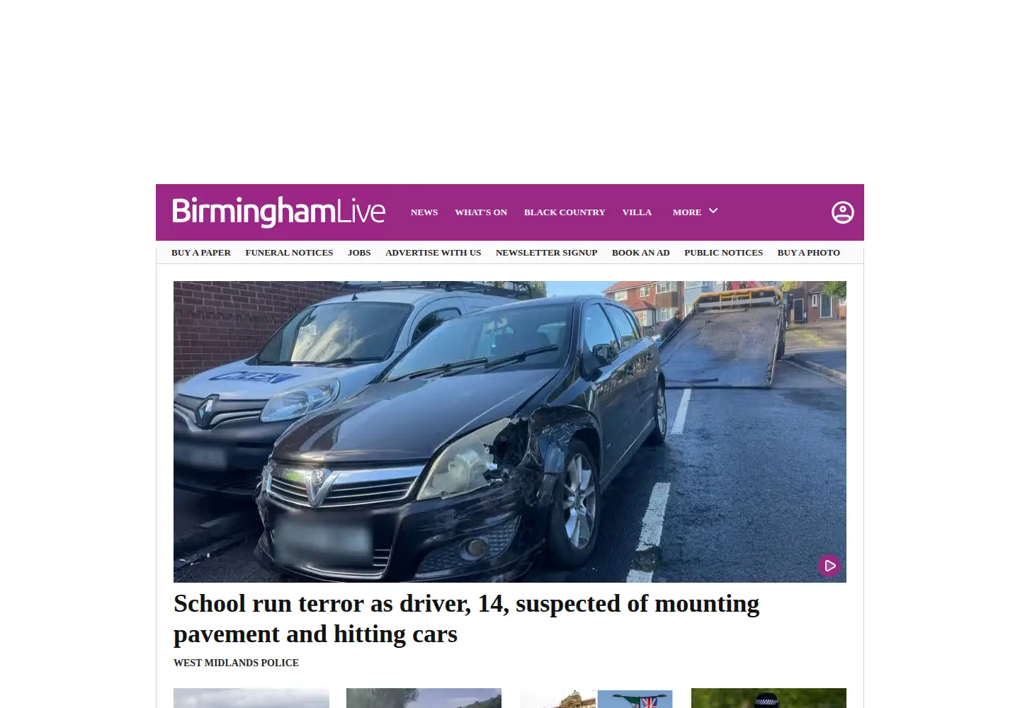 Screenshot of birminghammail.co.uk