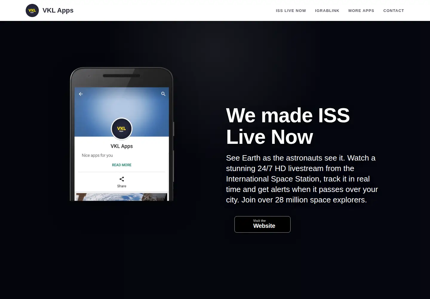 Screenshot of vklapps.com