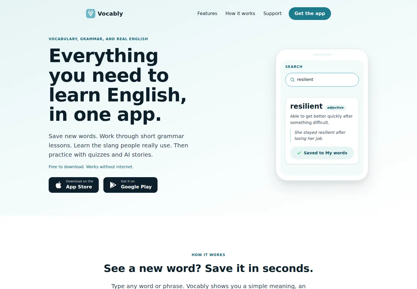 Screenshot of vocably-app.com