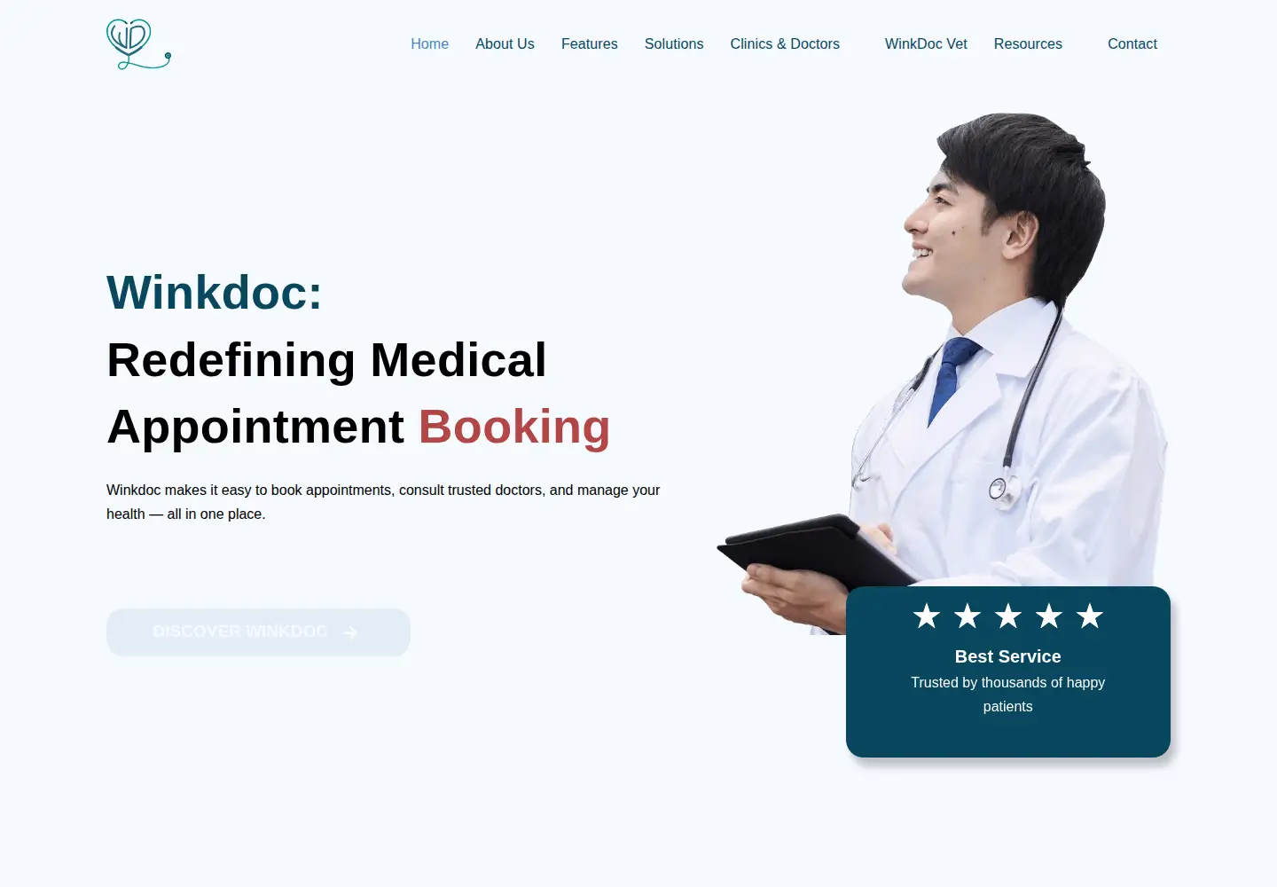 Screenshot of winkdoc.com