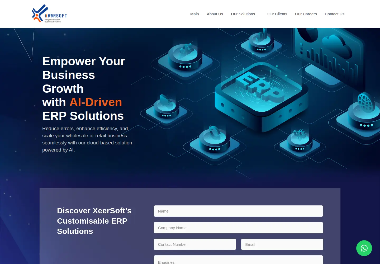 Captured homepage of xeersoft.com in the current scan