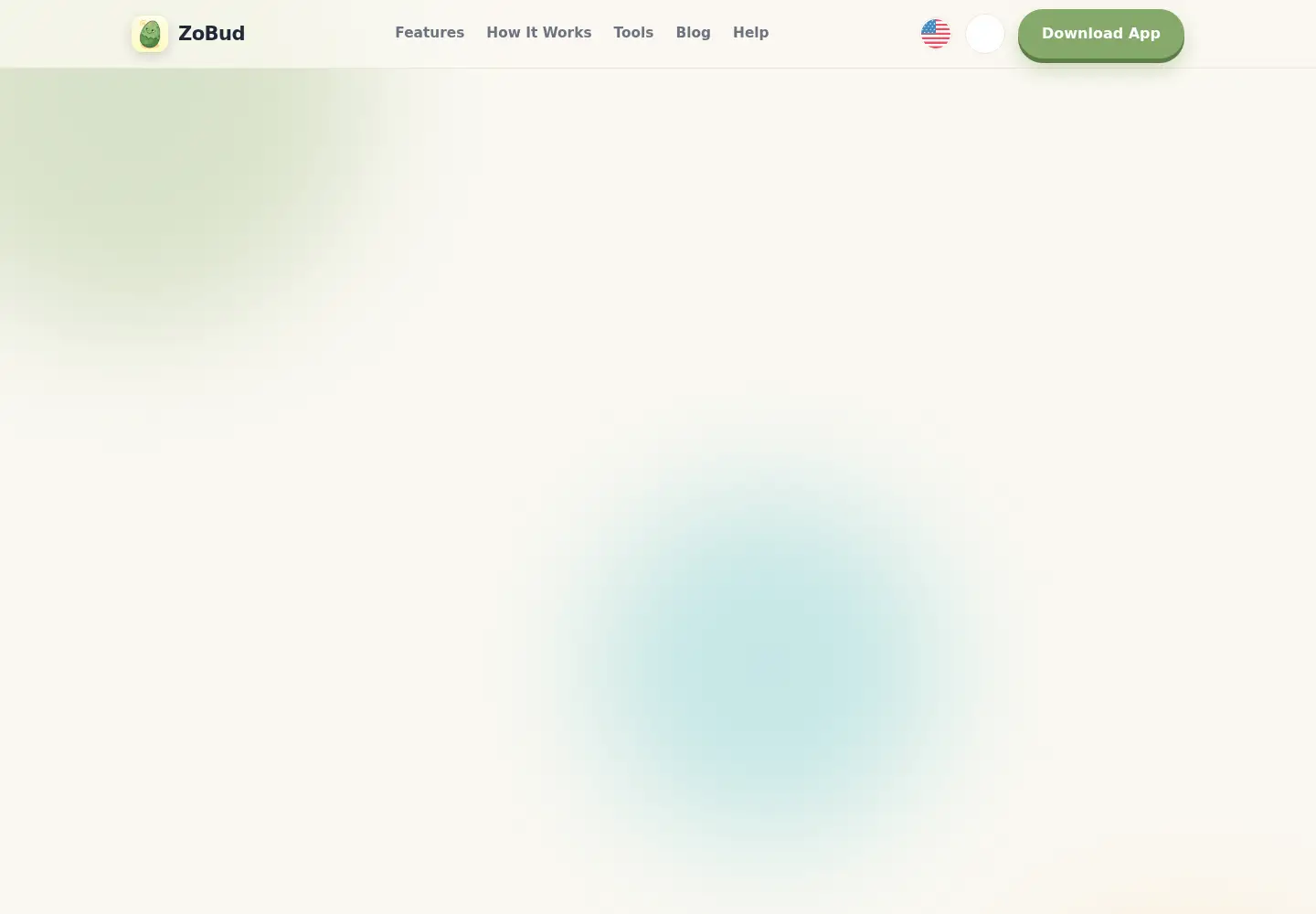 Captured homepage of zobud.com in the current scan
