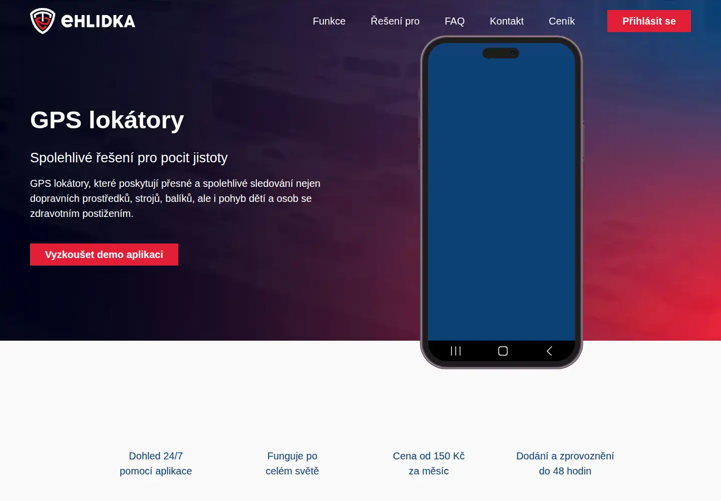 Screenshot of ehlidka.cz