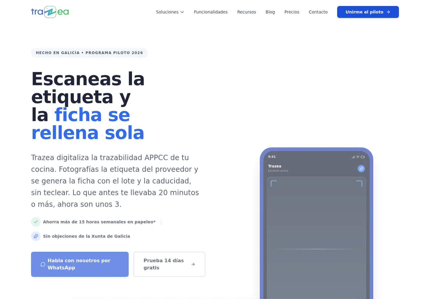 Screenshot of trazea.es