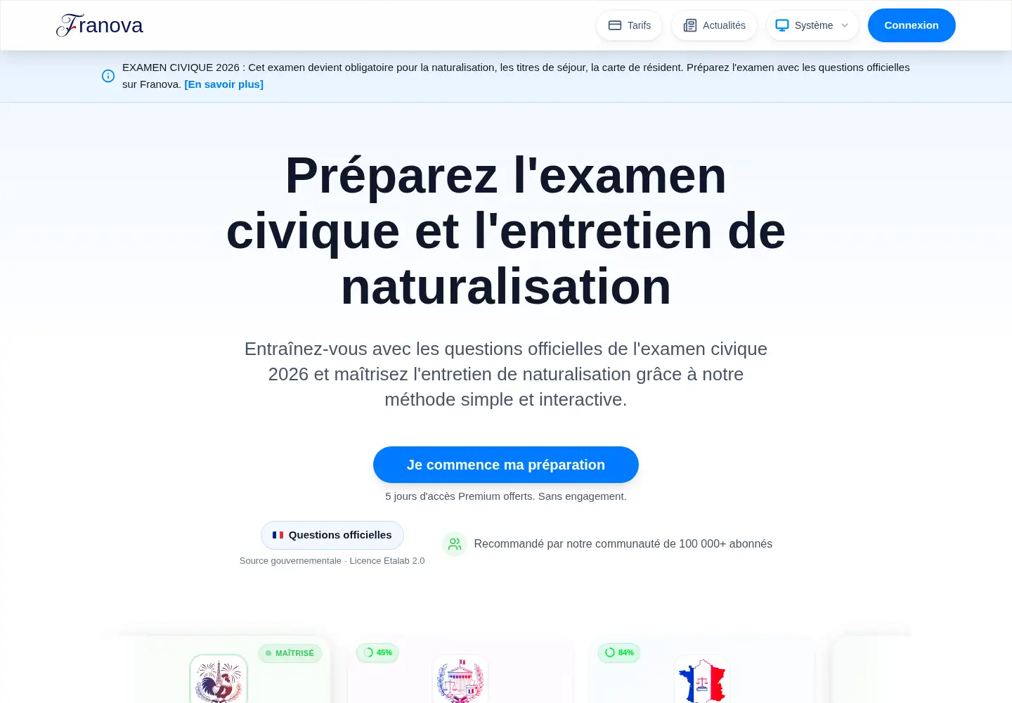 Screenshot of franova.fr