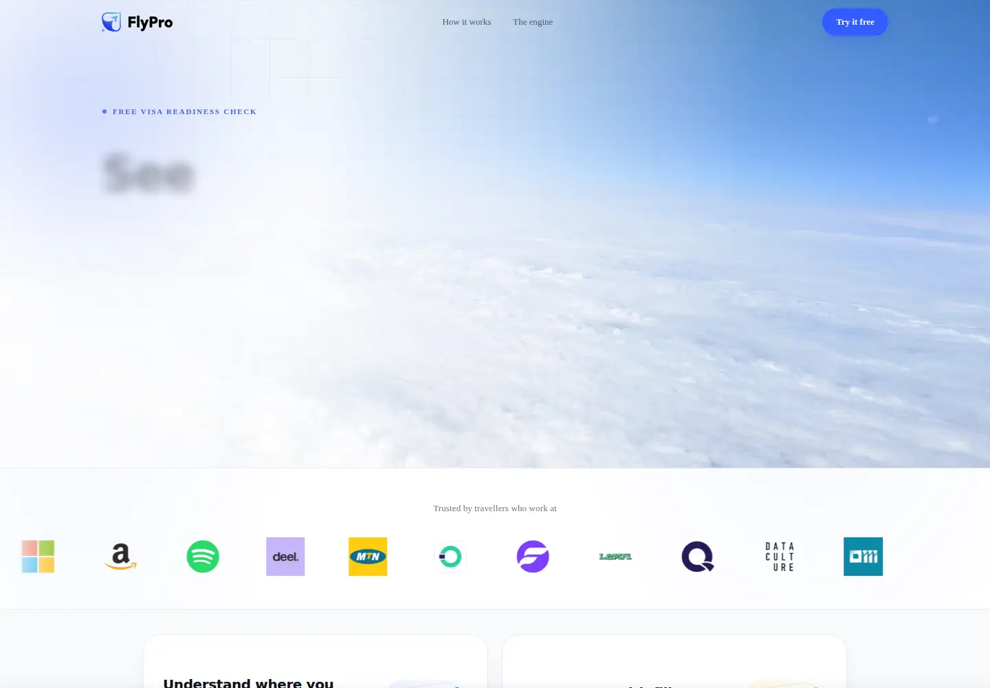 Captured homepage of flypro.io in the current scan