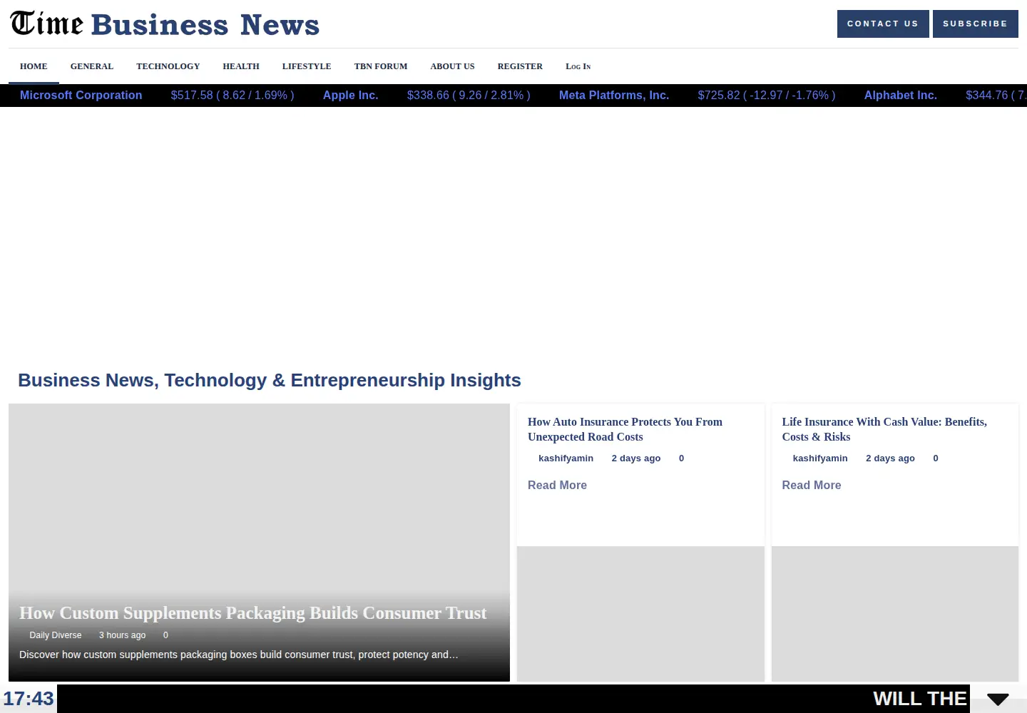 Screenshot of timebusinessnews.com