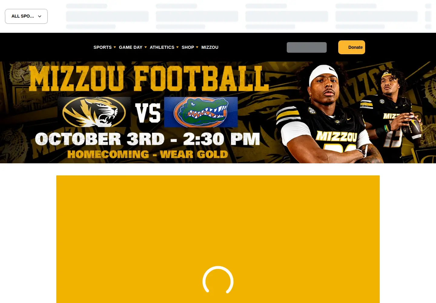 Screenshot of mutigers.com